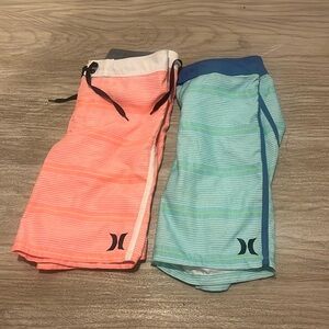 Two Hurley Shoreline Boardshorts (Big Kids)